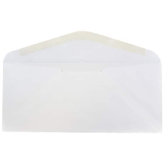 JAM Paper 5" x 11.5" White Commercial Envelopes